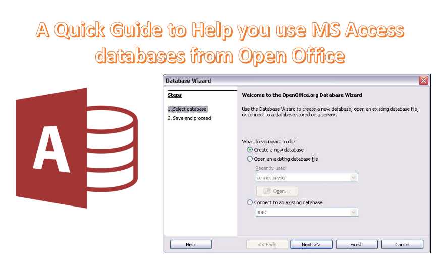 快速指南,以帮助您使用Ms Access数据库从开放的办公室