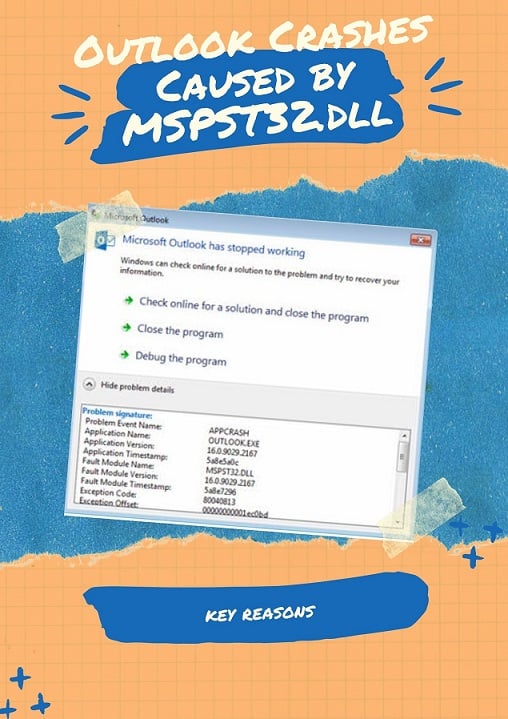 MSPST32.dll导致Outlook崩溃