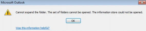 不能扩展文件夹。不能打开的文件夹。存储的信息不能被打开。
