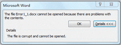 文件xxxx.docx无法打开，因为内容有问题。