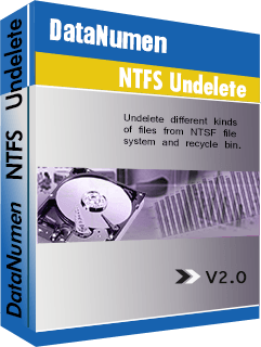 DataNumen NTFS Undelete Boxshot